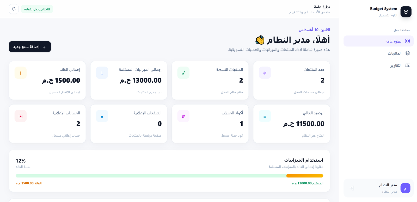Marketing Budget System featured image