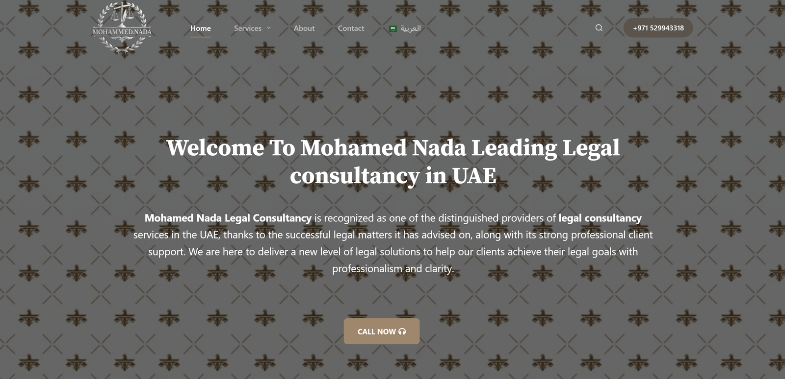 Mohamed Nada Legal Consultancy Website featured image